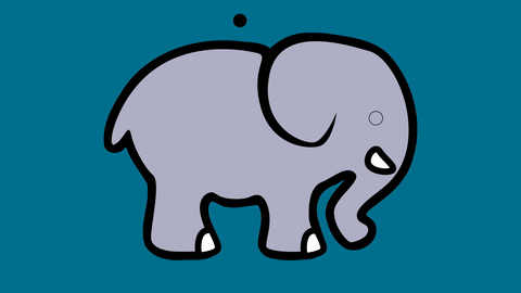 Animated Elephant GIF Running Eye Game - Staplepost