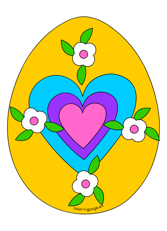 Easter Egg Cut Outs | Coloring Page