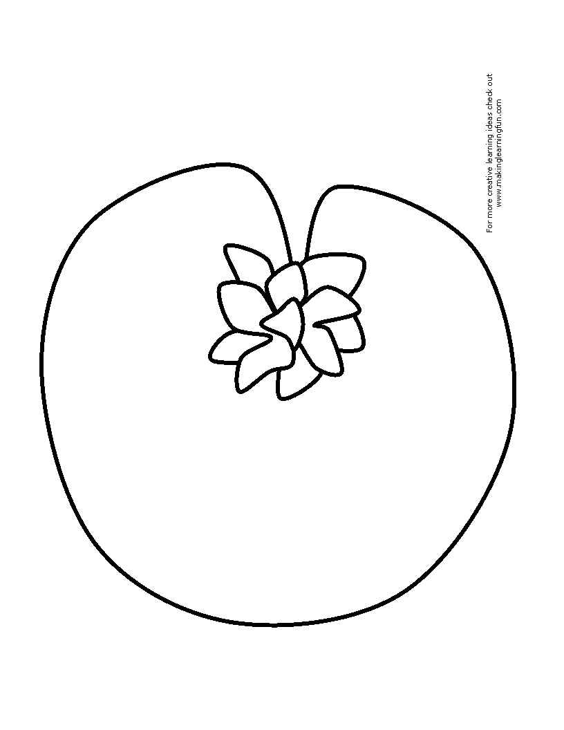 Lily pad clipart outline