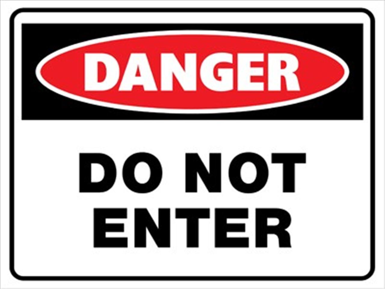 SIGNS) DO NOT ENTER SIGN 300 X 200MM CORFLUTE SIGN DANGER SIGN ...