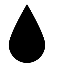 Clip art raindrop outline