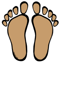 Clipart Feet - Tumundografico