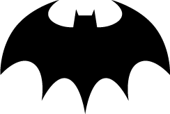 Batman Logo Silhouette | Silhouette of Batman Logo