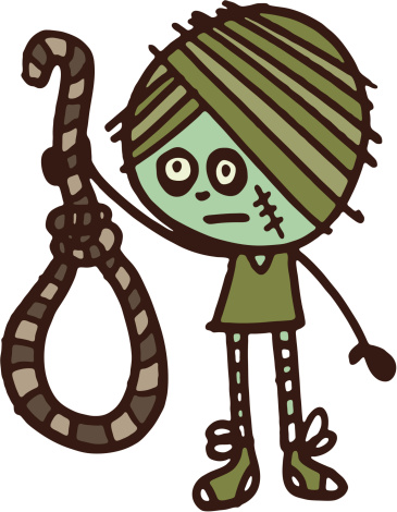 Cartoon Of A Hangmans Noose Clip Art, Vector Images ...