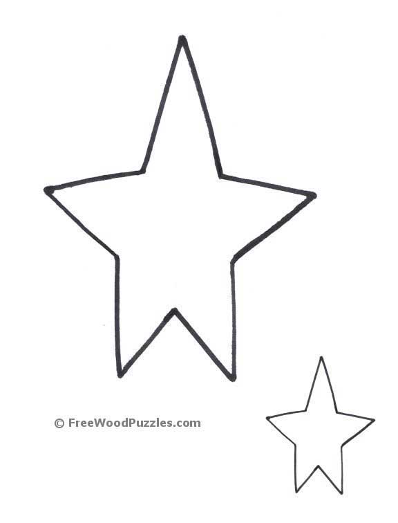 Printable Shapes - Star Patterns, Heart Patterns, Moon