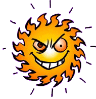 Hot Sun Clipart