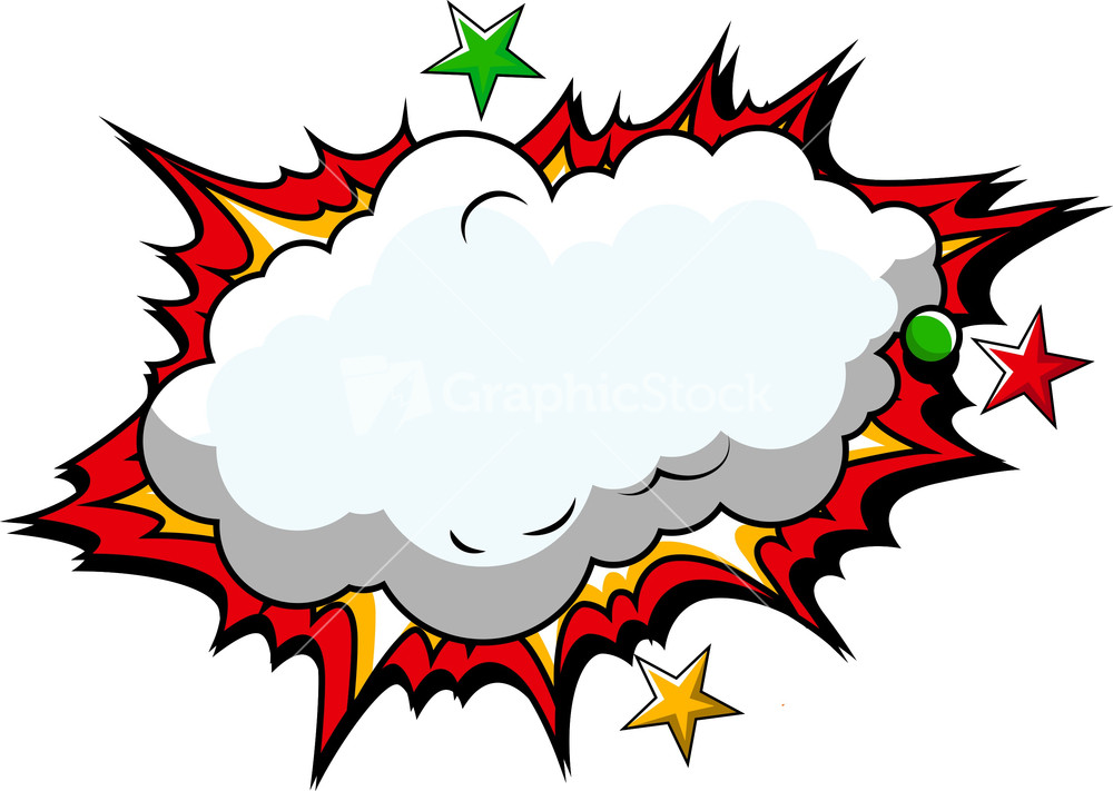 Comic Explosion Sparks Light Vector