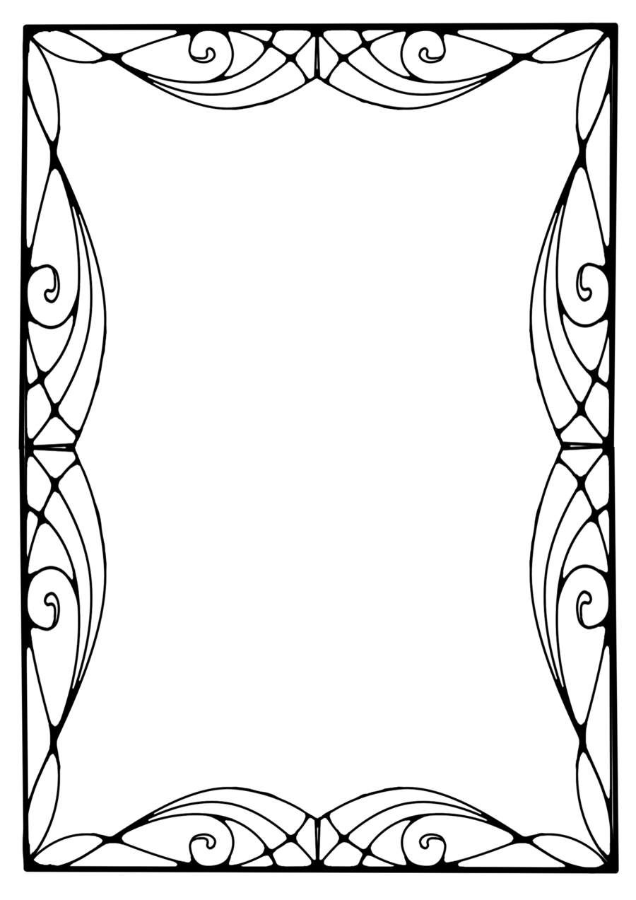 Art nouveau clip art borders