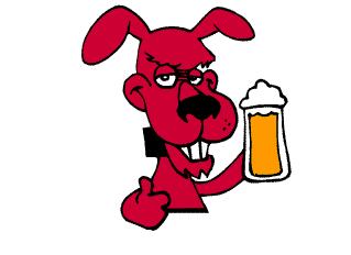 Cartoons Animated Clipart: dog drinking : Classroom Clipart