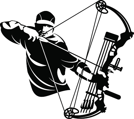 Bow Hunting Clip Art, Vector Images & Illustrations