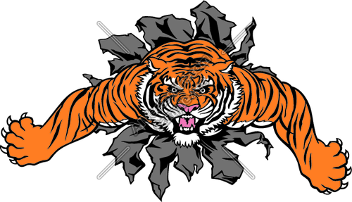 Clemson Tiger Mascot Clipart