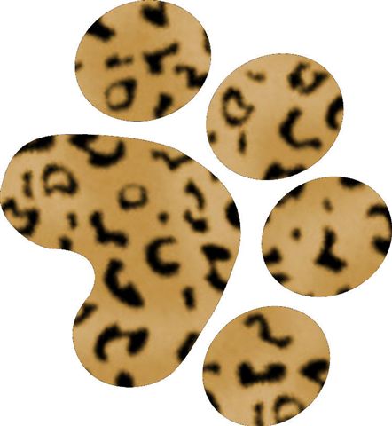 Leopard Paw Print Clipart