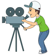Camera guy clipart