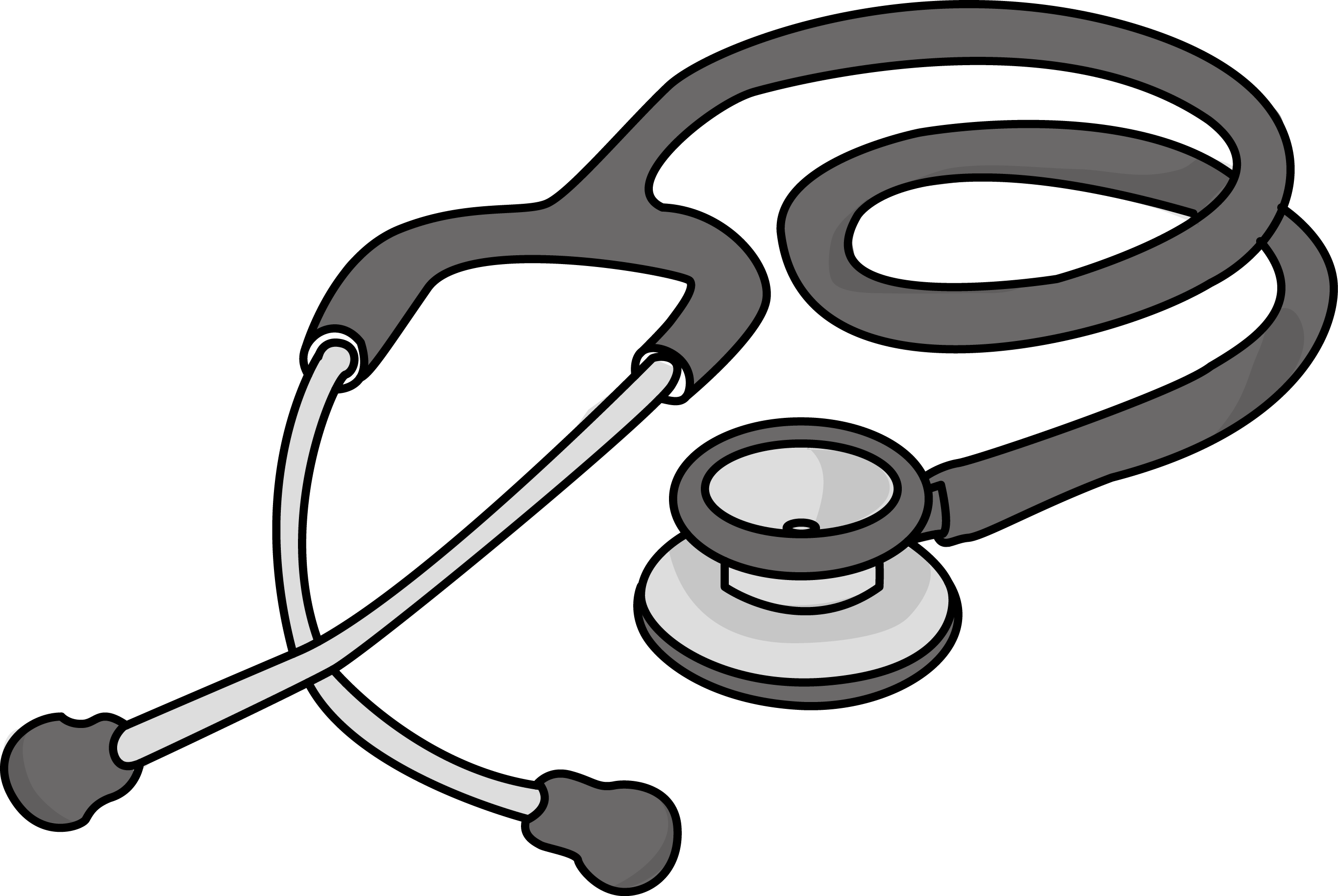 Free cardiology stethoscope health high resolution clip art all ...