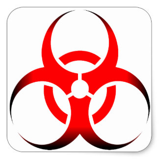 Blue Biohazard Symbol Craft Supplies | Zazzle