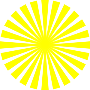 Yellow Sun Rays Clip Art - vector clip art online ...