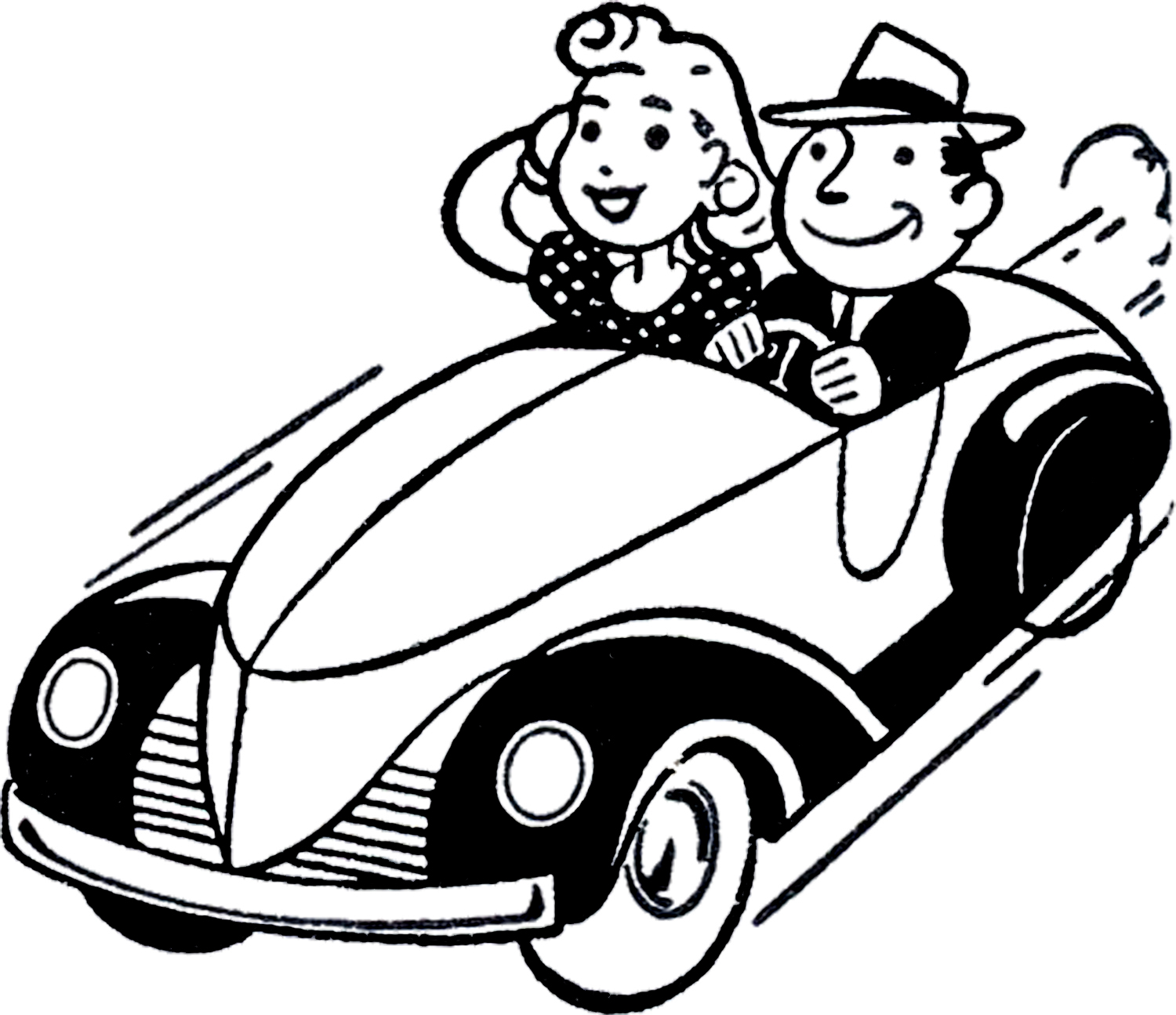 Retro Drive In Clipart