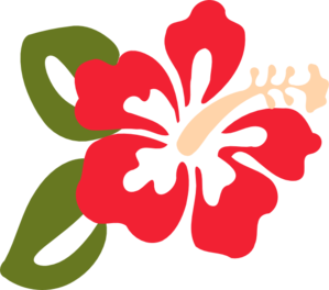 Hibiscus flower clipart