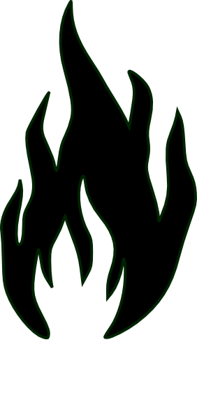 Clip Art Black And White Fire Clipart