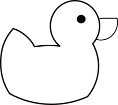 Best Photos of Baby Duck Template - Duck Outline Clip Art, Rubber ...