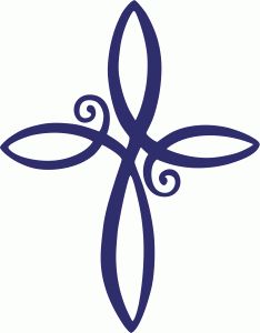 Infinity cross clip art
