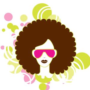Afro woman clipart