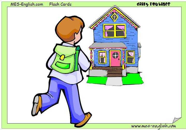 Going back home clipart