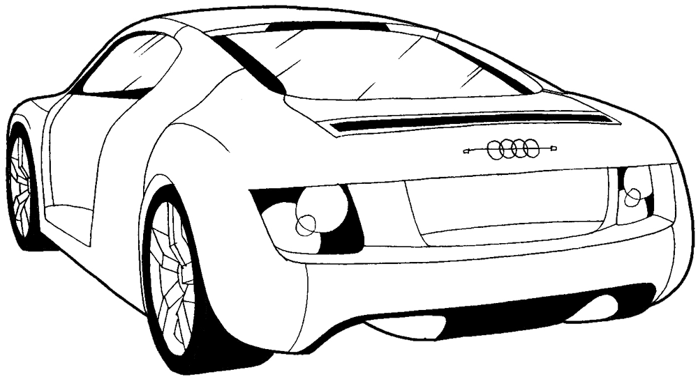 How to Draw the Back of a Car with Easy Step by Step Drawing ...