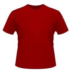 Design Kaos Polos Merah - ClipArt Best