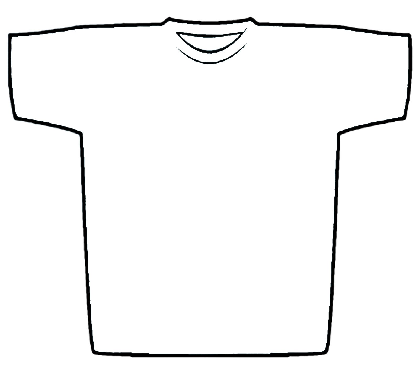 T shirt clip art outline