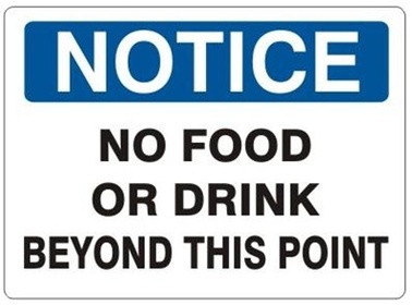 Notice No Open Toe Shoes Beyond This Point Injury Prevention Signs ...