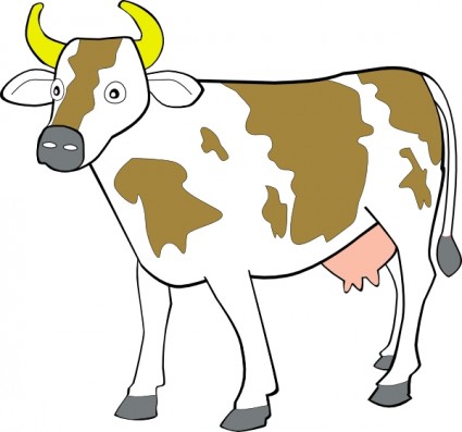 Cow clip art for kids free clipart images - Clipartix