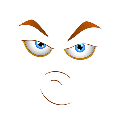 Funny Cartoon Joker Face Expression