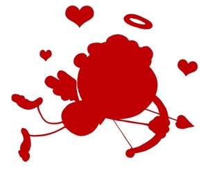 silhouette_in_red_of_cupid_ ...