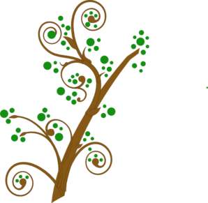 Brown And Green Tree Branch clip art - vector clip art online ...