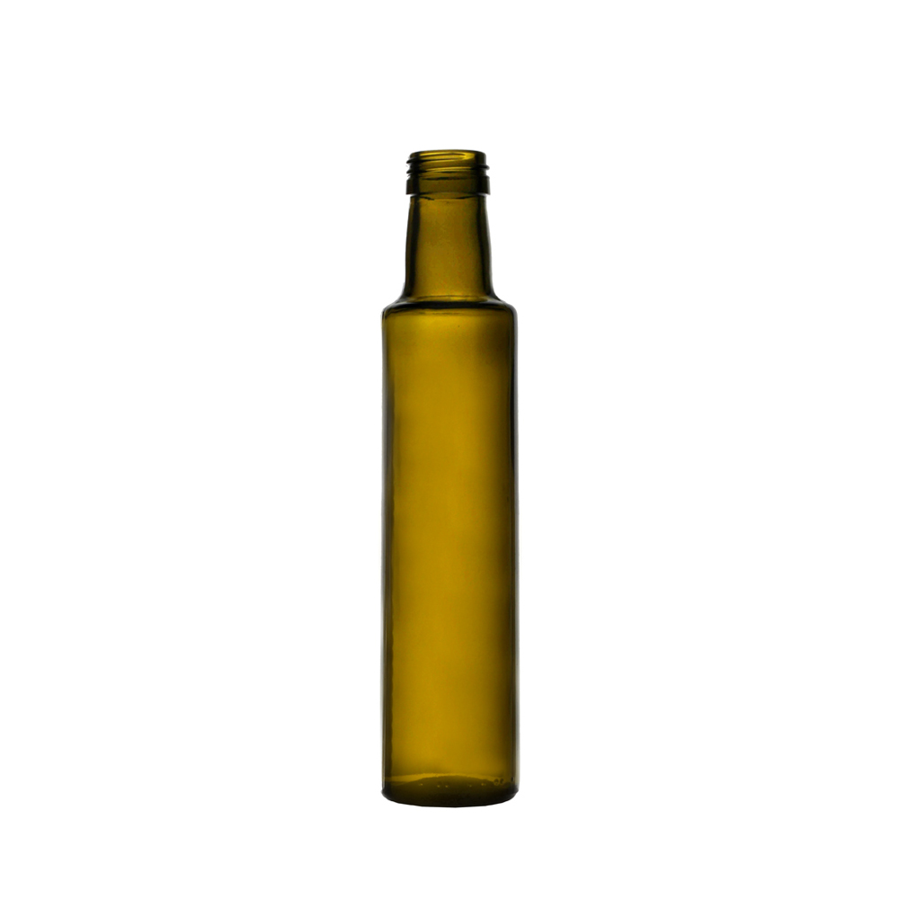 250ml green glass dorica bottles available in wholesale quantities.