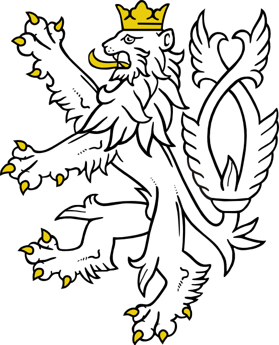Clip Art: Lion from small Coat of Arms of the ...