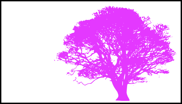 Tree, Purple Silhouette, White Background clip art - vector clip ...
