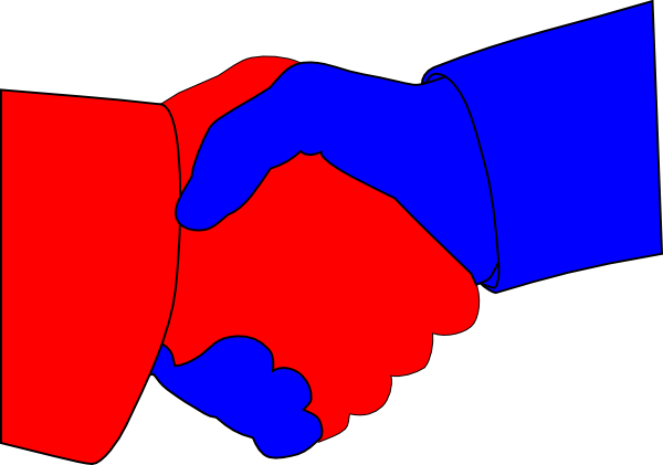 Hand Shake clip art - vector clip art online, royalty free ...