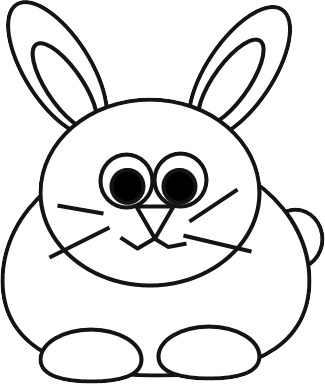 White Rabbit Clipart