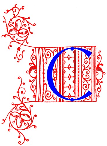 Decorative initial letter C from fifteenth Century Nos. 4 and 5 ...