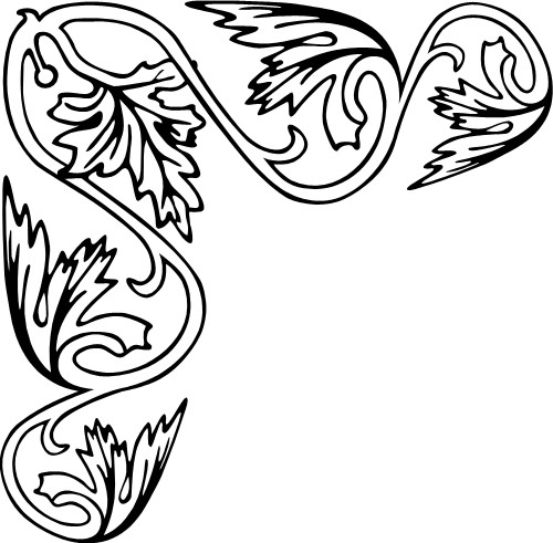 Outline of vine leaves; Borders - ClipArt Best - ClipArt Best