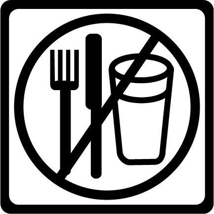 No Food Or Drinks Sign