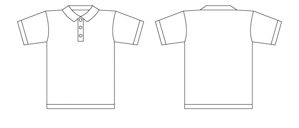 Polo Shirt Outline Template - ClipArt Best