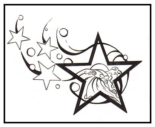 Shooting Star Tattoo Designs