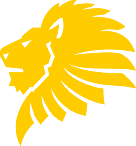 Gold Lion Head clip art - vector clip art online, royalty free ...
