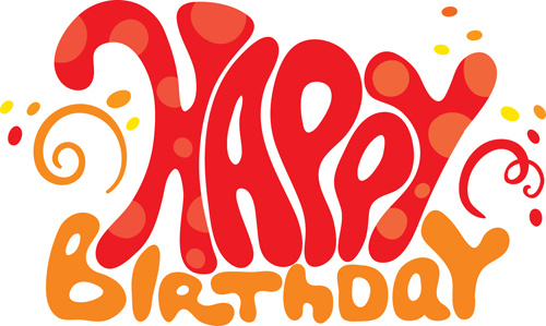 Creative happy birthday design elements vector art Free vector in ...