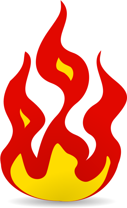Clip Art Of Fire - Tumundografico