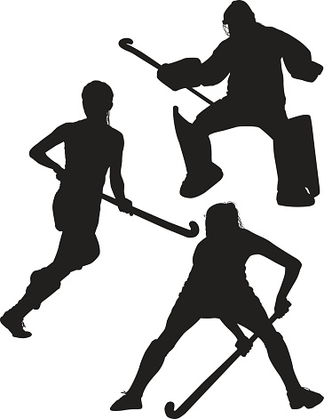 Field hockey clipart