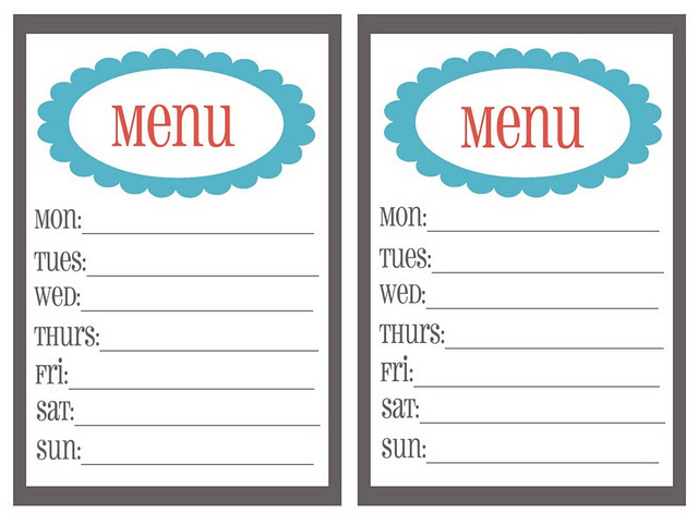 December blank dinner menu clipart